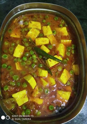 मटर पनीर  बिना लहसुन प्याज (matar paneer bina pyaz recipe in Hindi) रेसिपी मुख्य फोटो