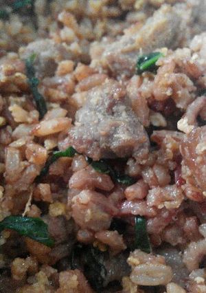 Foto resep Nasi (Merah) Goreng Sapi Jahe