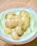 💚 Sữa Chua Trà Xanh Topping Nhãn Tiêu