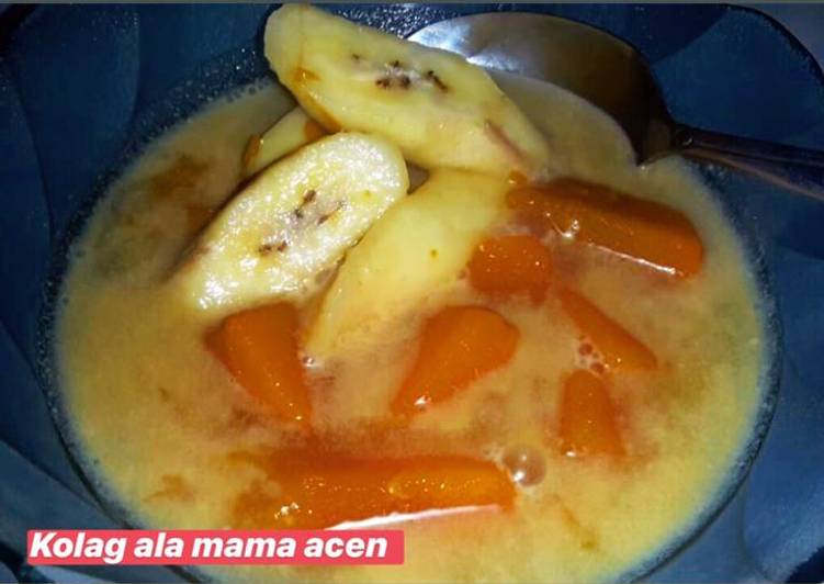 Cara Gampang Menyiapkan Kolag pisang labu yang Menggugah Selera