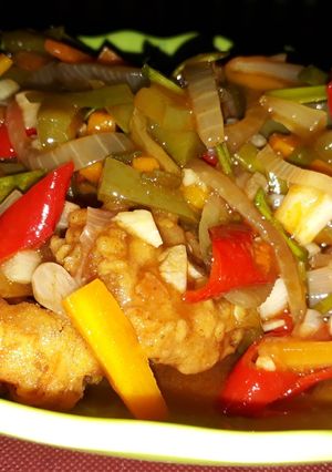 Foto resep Udang Goreng Tepung Asam Manis