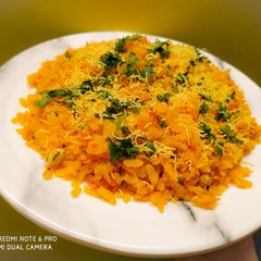 A picture of Schezwan Poha.