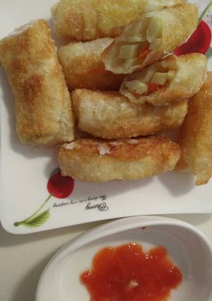 Foto resep Gorengan kulit pangsit isi sayur