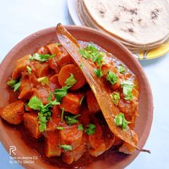 A picture of Rajsthani Gatte Ki Sabzi.