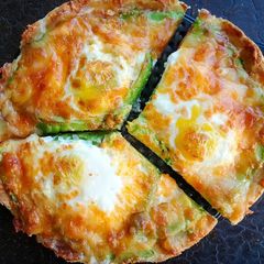 Avocado and Egg Pizza Toast A picture of Avocado and Egg Pizza Toast.