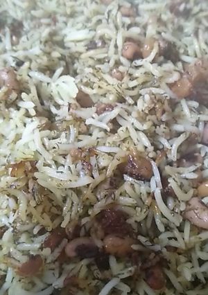 عکسی از دستور لوبیا پلو