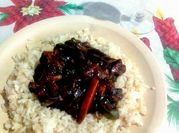Una foto de pavo teriyaki