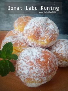 Foto resep Donat Labu Kuning (Metode Autolyse)