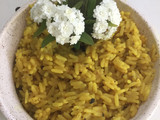 Arroz con Cúrcuma y un Toque más a Mi Manera 💙💛