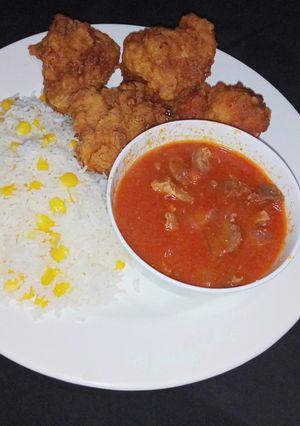 A picture of Sweet corn rice.