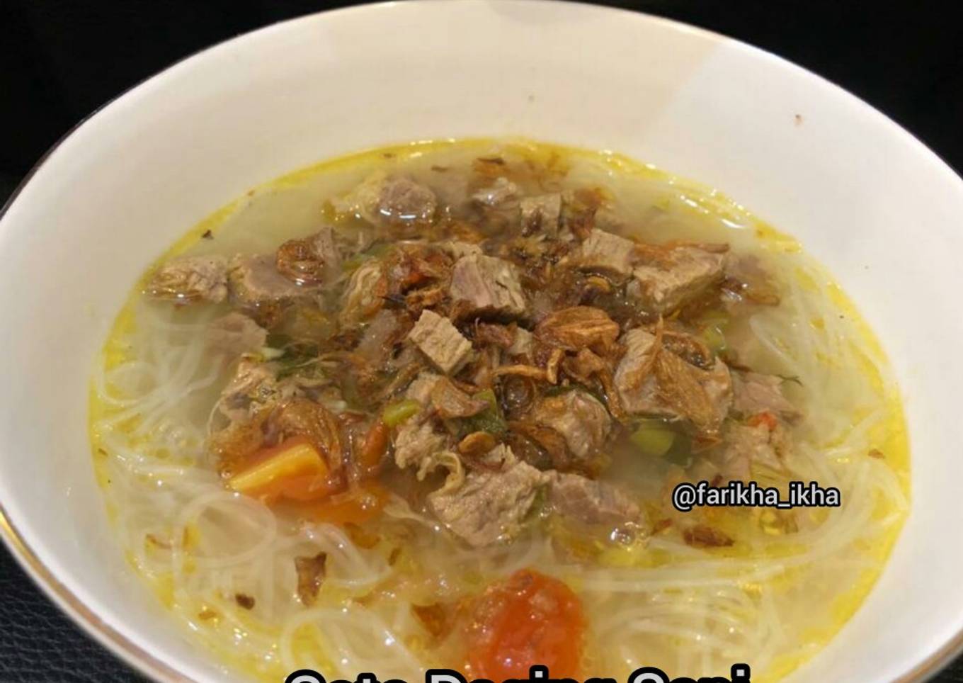 Soto Daging Sapi Kuah Bening