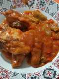 Pollo con tomate, al cava