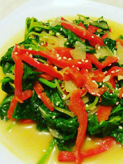 Foto resep Tumis Bayam Saus Wijen