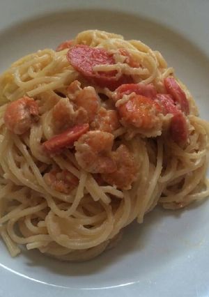 Foto resep Spaghetti carbonara simple