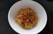 Buổi sáng Mì spaghetti hải sản sốt nấm
