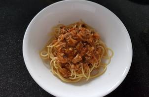 Buổi sáng Mì spaghetti hải sản sốt nấm