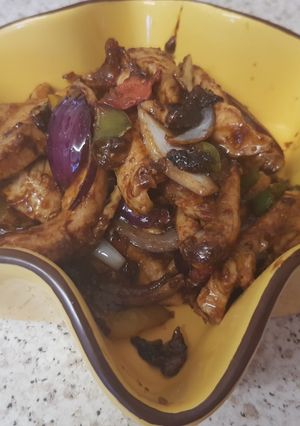 A picture of A Chinese Chicken Stir fry.