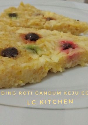 Foto resep Puding Roti Gandum Keju Coklat