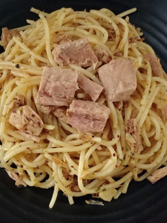Foto resep Spaghetti Aglio e Olio (with Tuna)