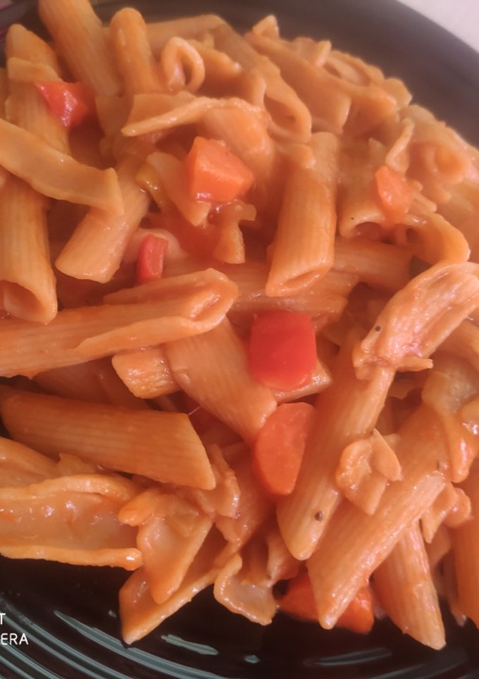 Una foto de Macarrones con verduras