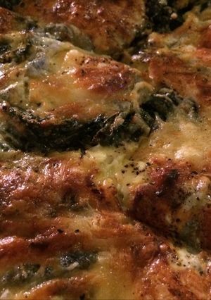 Une photo de Quiche chèvre & épinards