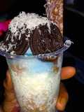 MILK SHAKE PELANGI. topping (kero) keju oreo