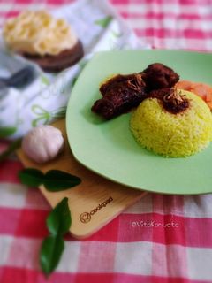 Foto resep Nasi Kuning Khas Banjar Haruan Masak Habang