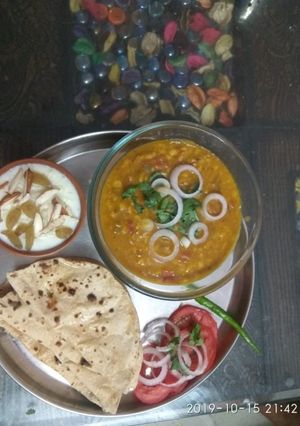 A picture of Chane ki dal.