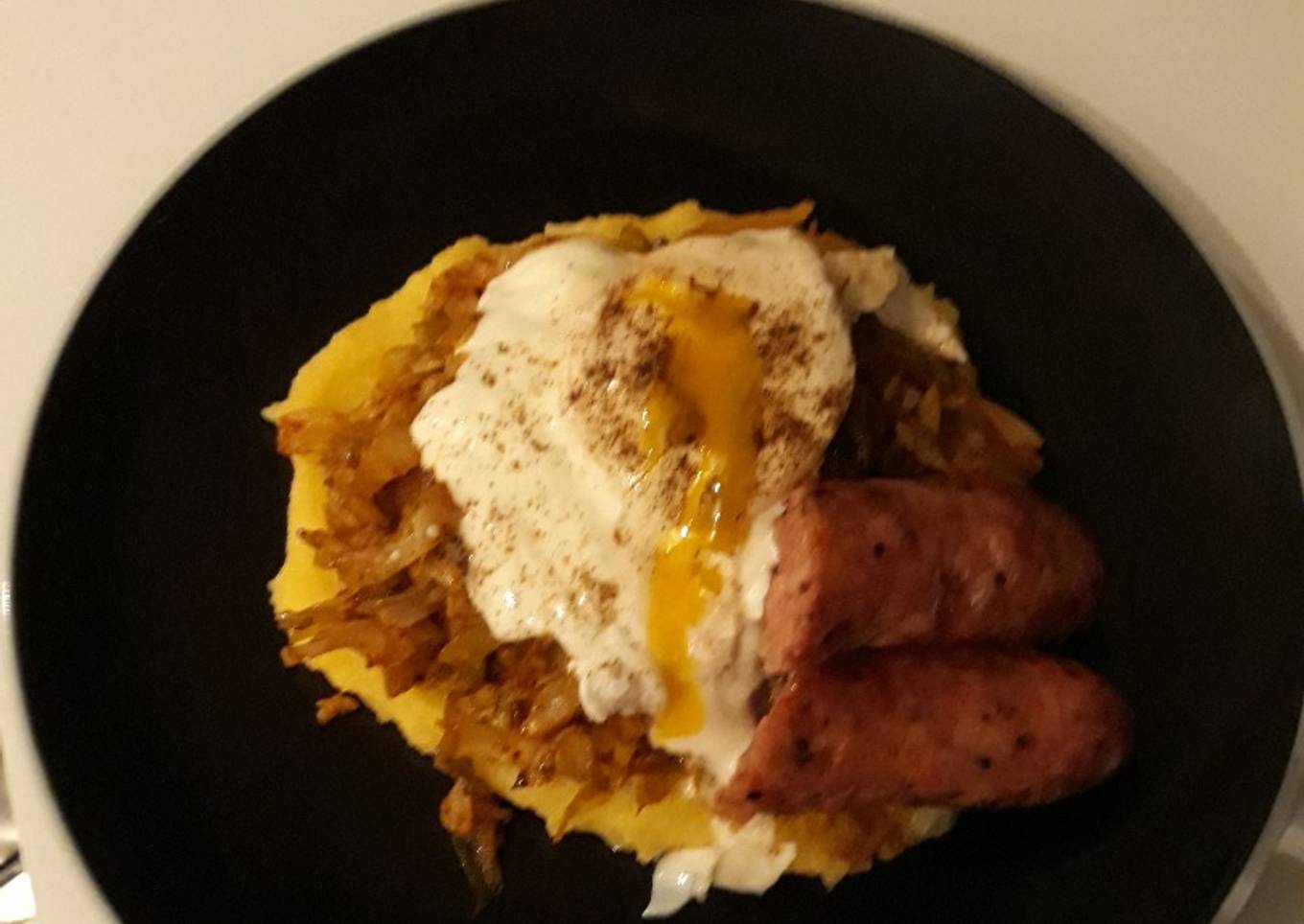 Varza Calta with Maltese Sausage(cabbage with tomato sauce)