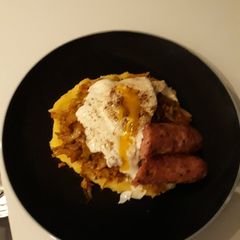 A picture of Varza Calta with Maltese Sausage(cabbage with tomato sauce).