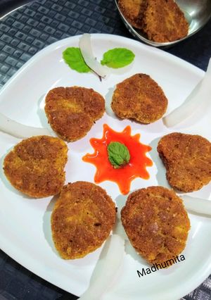 A picture of Coconut Cutlet (no Onion and Garlic).