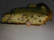 Una foto de pastel dulce de calabacín