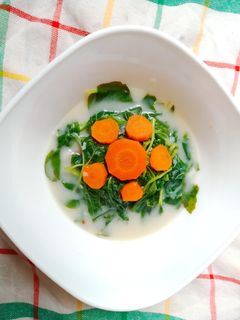 Foto resep Bobor bayam wortel