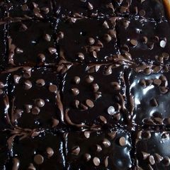 A picture of Chocolate chip brownies.