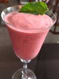 Milk Shake saudável de Morango