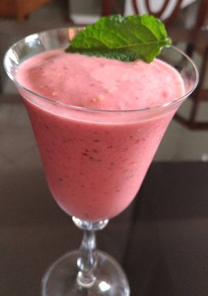 Foto de Milk Shake saudável de Morango