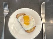 A picture of poached eggs