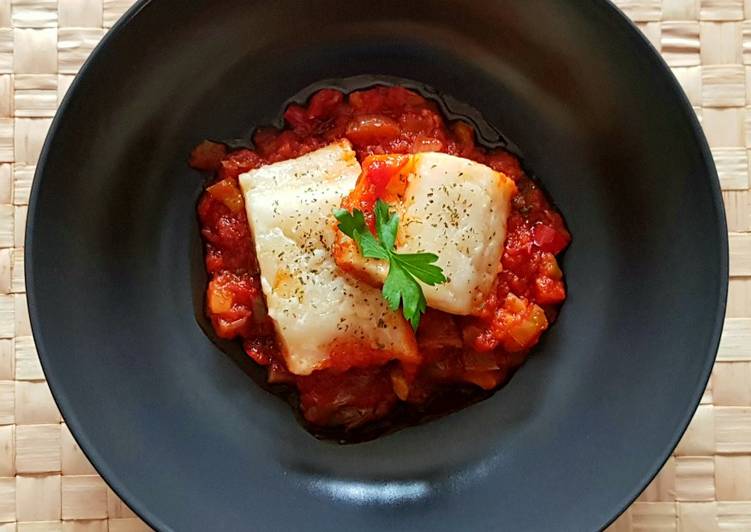Bacalao con Pisto