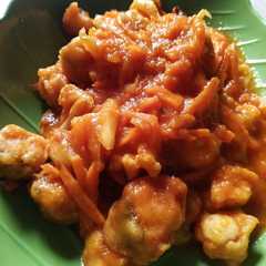 รูปของ Salmon tepung saus asam manis