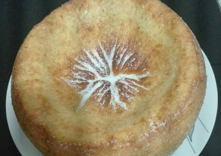 Bizcocho de leche condensada con yogur de limón
