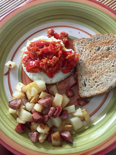Una foto de Pisto de tomate y pimentón