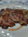 Bife con manteca saborizada