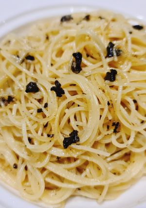 รูปของ Capellini al Tartufo (Black truffle capellini)