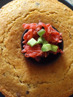 Una foto de Cake de harina de quinoa y pistachos