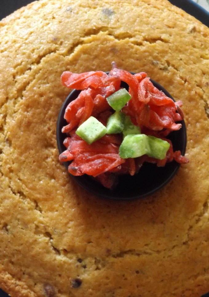 Una foto de Cake de harina de quinoa y pistachos