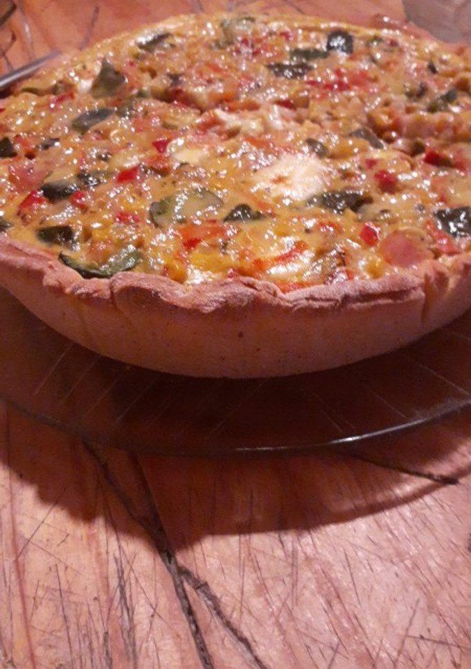 Una foto de Tarta de verduras muy fácil de hacer, con masa casera