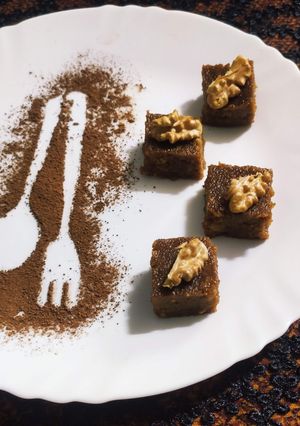 A picture of Walnut and Coffee Squares.