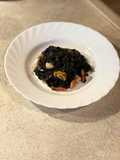 Paste nero di sepia cu mix de fructe de mare