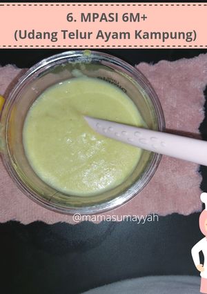 Foto resep 6. MPASI 6M+ (Udang Telur Ayam Kampung)
