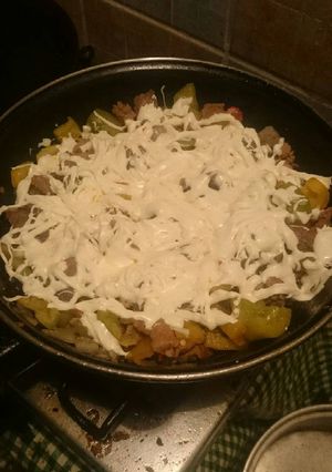 Una foto de Bistec estilo alambre